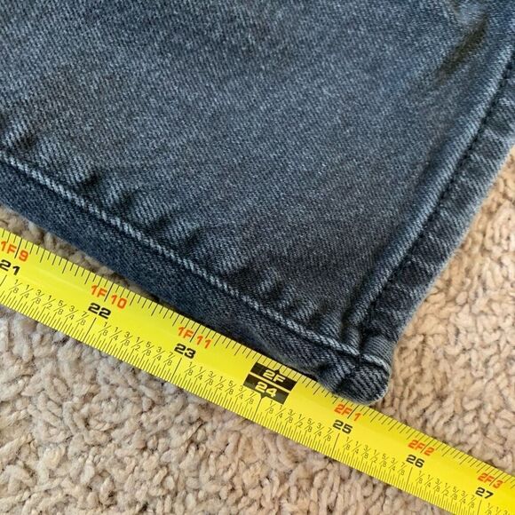 Levi’s Grey Black Denim Wedgie Jeans 27” Straight Button Fly - Picture 8 of 8